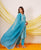 Blue Organza Dupatta