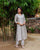 Silver Mist Chanderi Silk Embroidered Kurta