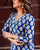 Indigo Blue Booti Chanderi Silk Kurta