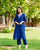 Indigo Elegance Chanderi Silk Kurta