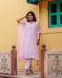 Pink Embroidered Kaftan