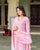 White and Pink Stripe Elegance Kurta