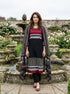 Black Tribal Hand Block Print Cotton Kurta Set with Pants & Dupatta