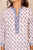 White and Blue Hand Block Printed Kurta (1 Pc.)