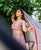 Aayesha Pink and Grey Hand Block Printed Lehenga Set