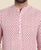 Pink Mandarin Collar Block Printed Short Kurta