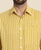 Mustard Block Printed Short Kurta for Men