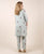 Rayon Grey Printed Jacketed Night Dress