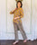 Yellow Hand Block Printed Lounge Wear