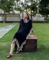 Black Embroidered Kaftan