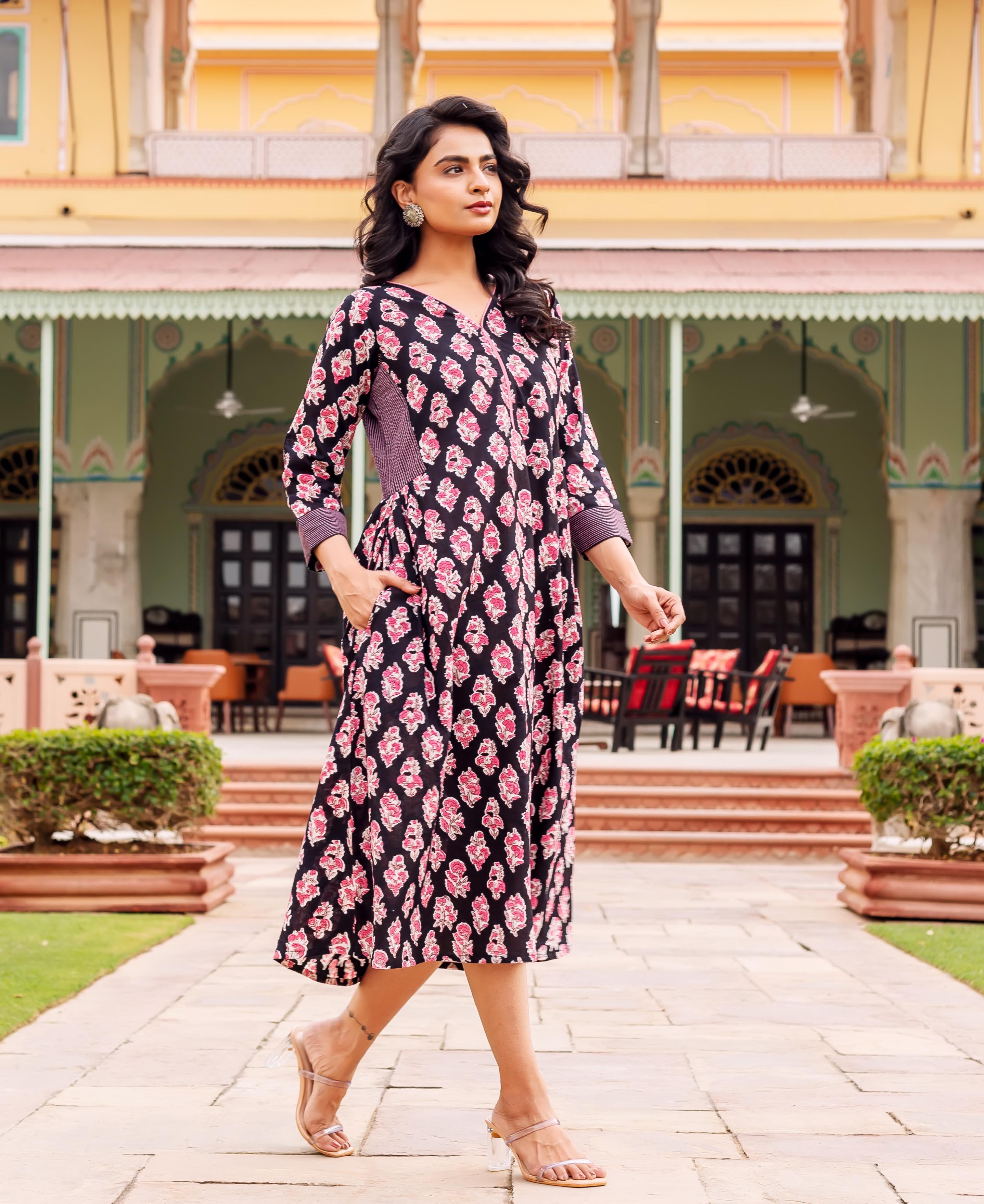 Kashvi Cotton Printed Dress 2XL