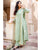 Mint Green Golden Hand Block Printed Kurta