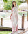 Pink and White block Printed Kurta