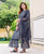 Zoya Grey Hand Printed Kurta