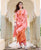 Farha Peach Chanderi Block Printed Kurta