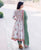 White Anarkali Hand Block Printed Kurta Dress