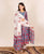 Layla Blue and Red Hand Block Printed Kurta