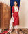 Samaya Maroon and Peach Printed Kurta