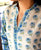 Blue and White Hand Block Printed A-Line Kurta