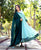 Noora Mint Green Hand Embroidered Angrakha Style Dress