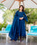 Yukta Oxford Blue Hand Embroidered Anarkali Dress