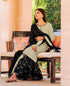 Nyra Black and Lime Printed Kurta