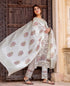 Nitya Block Printed and Embroidered Straight Kurta