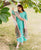 Aryahi Sea Green Chanderi Embroidered Kurta