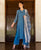 Prussian Blue Embroidered Kurta