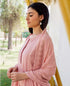 Pari Dusty Pink Embroidered Straight Kurta