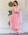 Flamingo Pink Embroidered Kurta