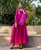 Eshika Raspberry Pink Embroidered Chanderi Dress