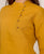 Mustard Linen Mandarin Collar Top