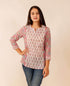 Pink Hand Block Printed Top