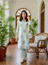 Mint Green Botanical Handblock Cotton Co-ord Set