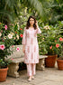 Baby Pink Floral Handblock Cotton Co-ord Set