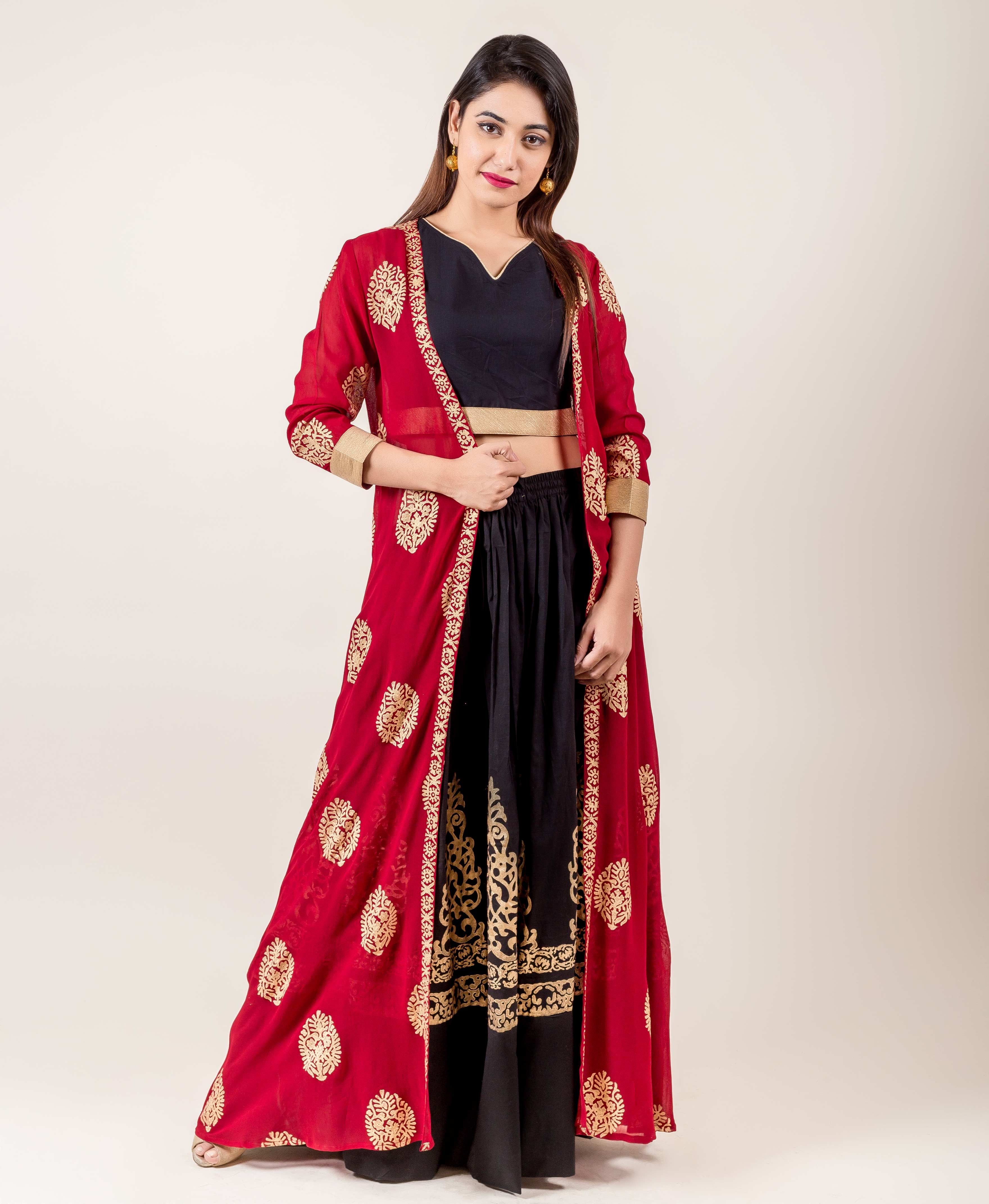 red and black indian dress Red & Black always does the trick Swipe to see how gorgeous this Ethnic Long Kalidar dress is from @rustorangedotcom . . . . #fashion #fashionstyle #fashionmodel #fridayvibes #fridaymotivation #meta