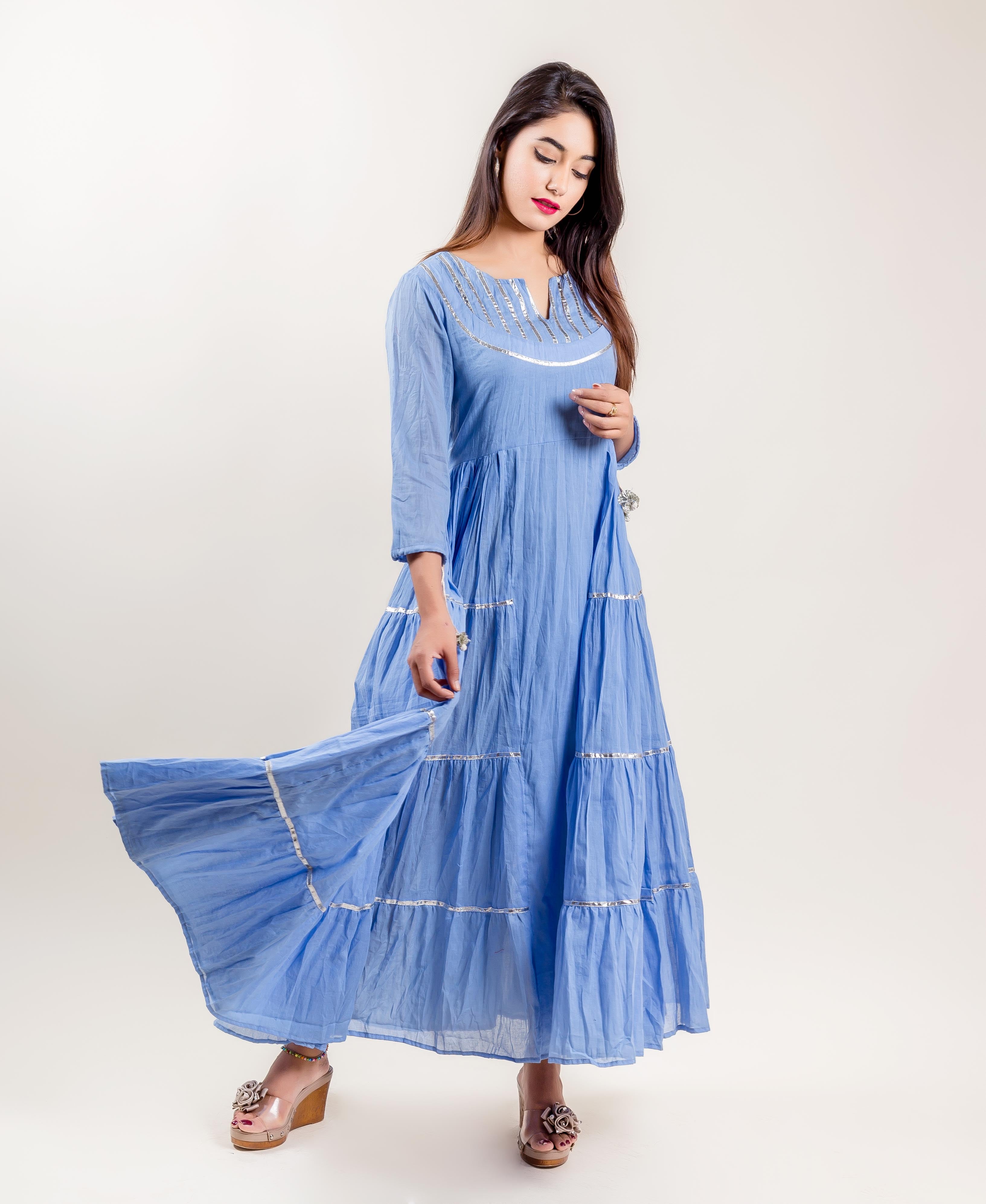 blue indo western dress women Buy Indo Western Blue Indian Dresses Online for Women in USA