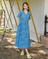 Emma Blue Printed Dress