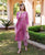 Dharti Pink Hand Block Printed Straight Suit