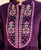 Farha Wine Lurex Embroidered Anarkali Dress