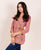 Pink and Yellow Angrakha Style Ethnic Top